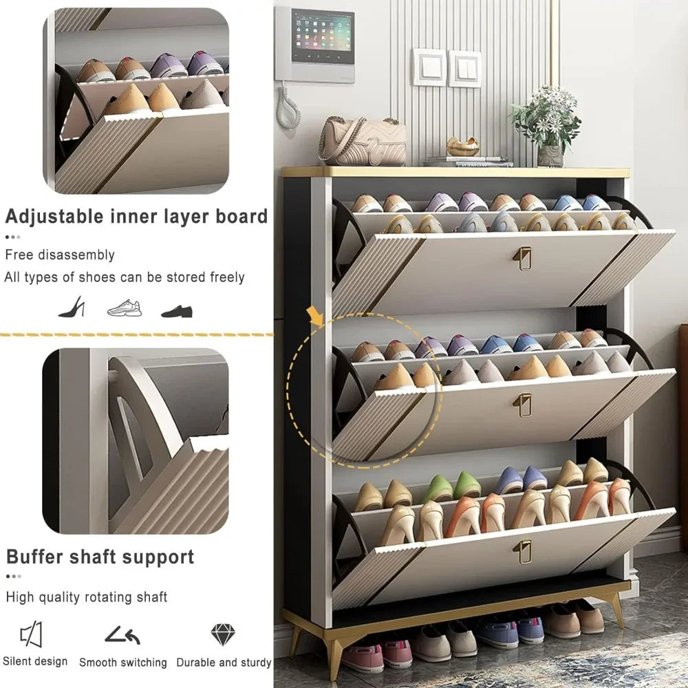 MarbleNest Slim Shoe Storage Cabinet