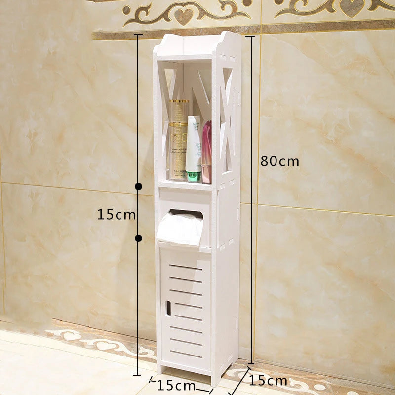 MarbleNest Slim Bathroom Storage Cabinet