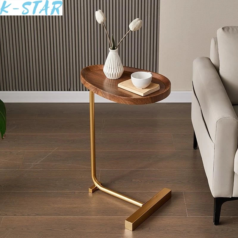 MarbleNest C-Shape Metal Side Table