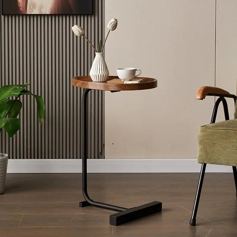MarbleNest C-Shape Metal Side Table
