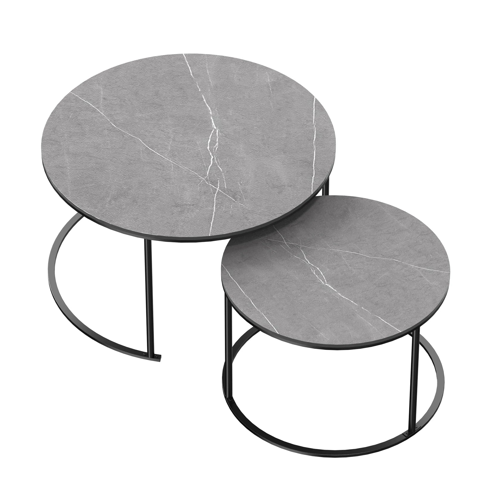 MarbleNest Nesting Marble Coffee Table Set