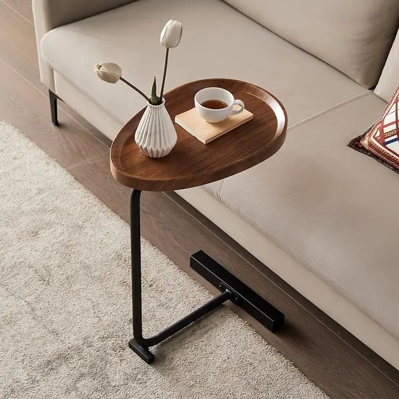 MarbleNest C-Shape Metal Side Table
